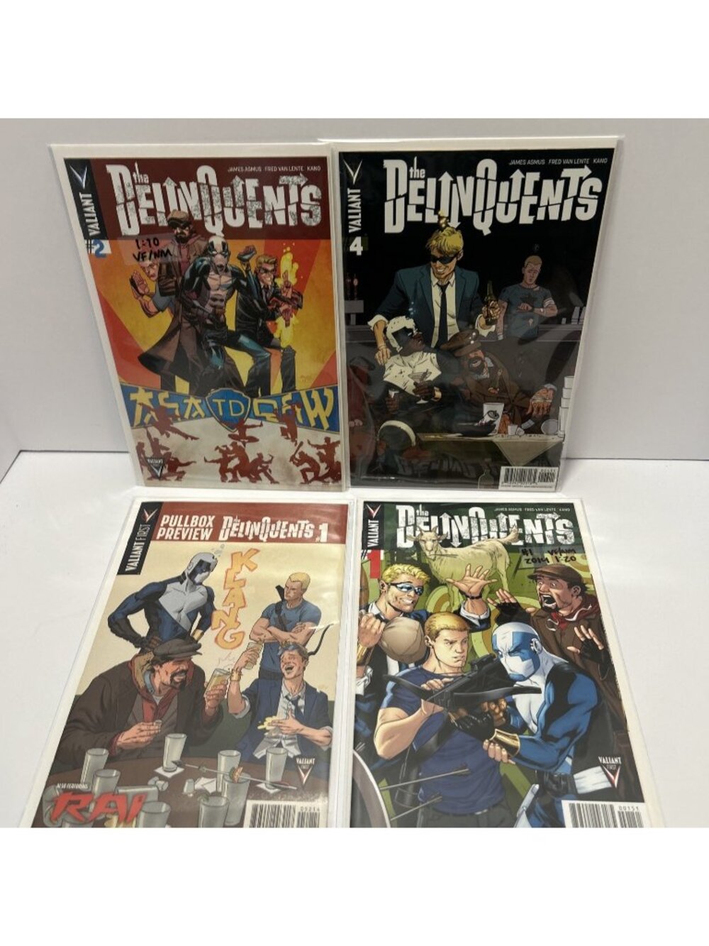 Valiant First Pullbox Preview The Delinquents #1,1-4Valiant Comics Lot Of 4 No 3